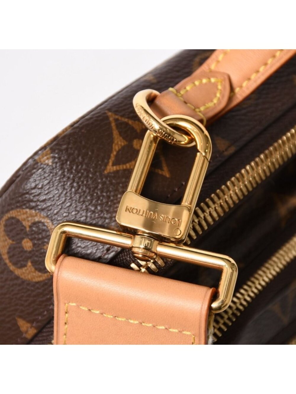 Louis Vuitton Monogram Utility Crossbody Shoulder Bag Brown Gold - Picture 7 of 16